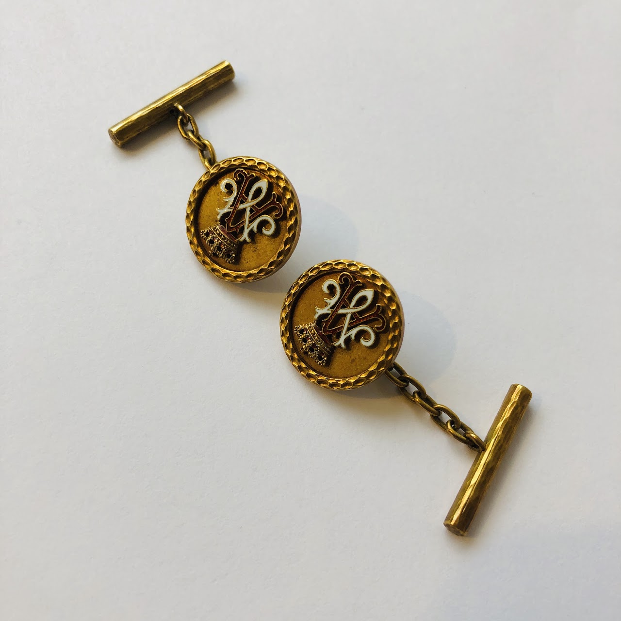 18K Gold Cuff Links