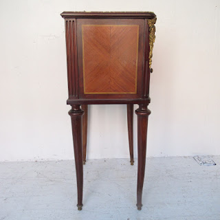 Antique Stone Top Accent Table