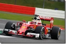 Kimi Raikkonen nei test di Silverstone 2016