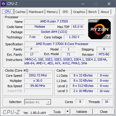 CPU-Zアプリを使用して、PC内のプロセッサに関するすべての詳細を表示します