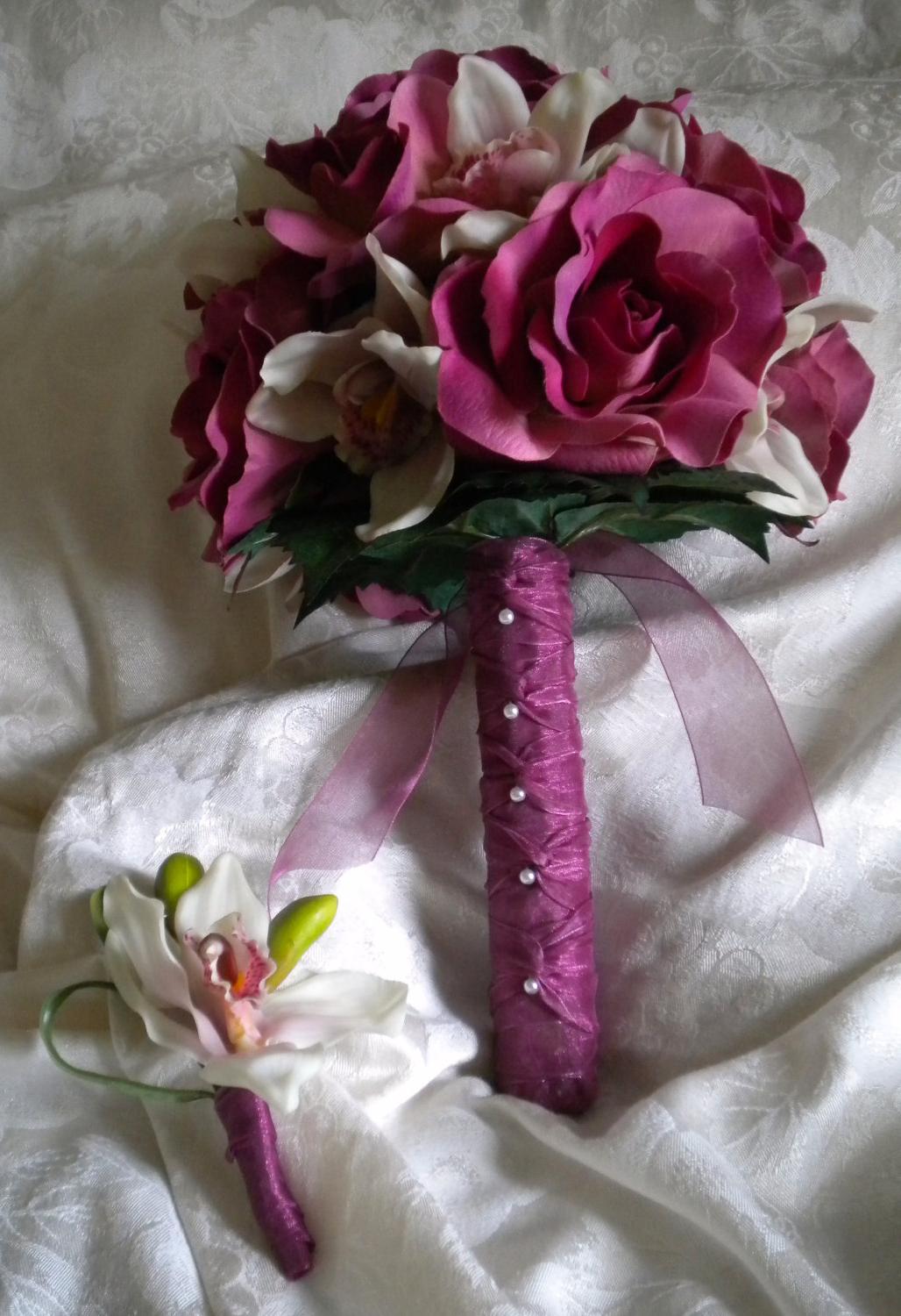 PLUM Wedding Bouquet with