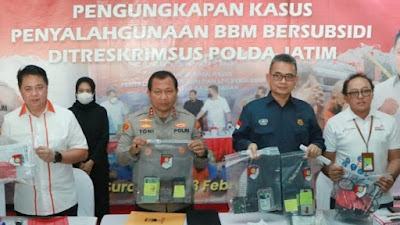 Kasus Penyalah Gunaan 45,5 Ton BBM Subsidi, Polda Jatim Ringkus 27 Tersangka