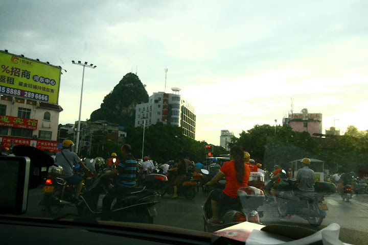 Crowded roads in China