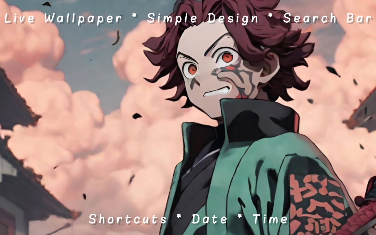 Tanjiro Kamado Demon Slayer Live Wallpaper Chrome Extension
