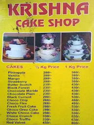 Krishna Cake Shop menu 1