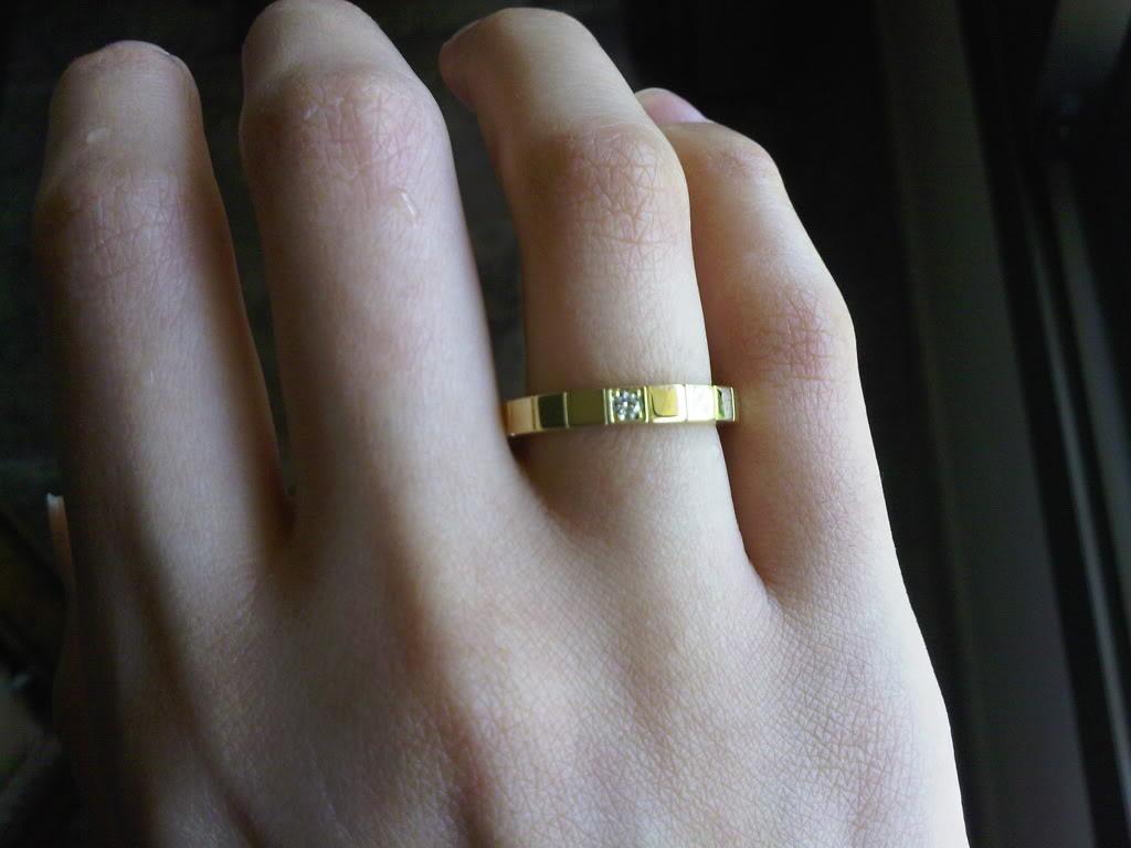 Lanieres wedding band, yellow