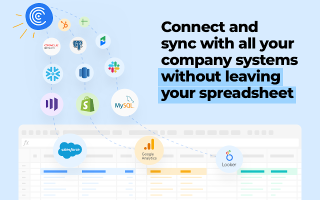 Screenshot of Coefficient: Salesforce, Hubspot Data Connector