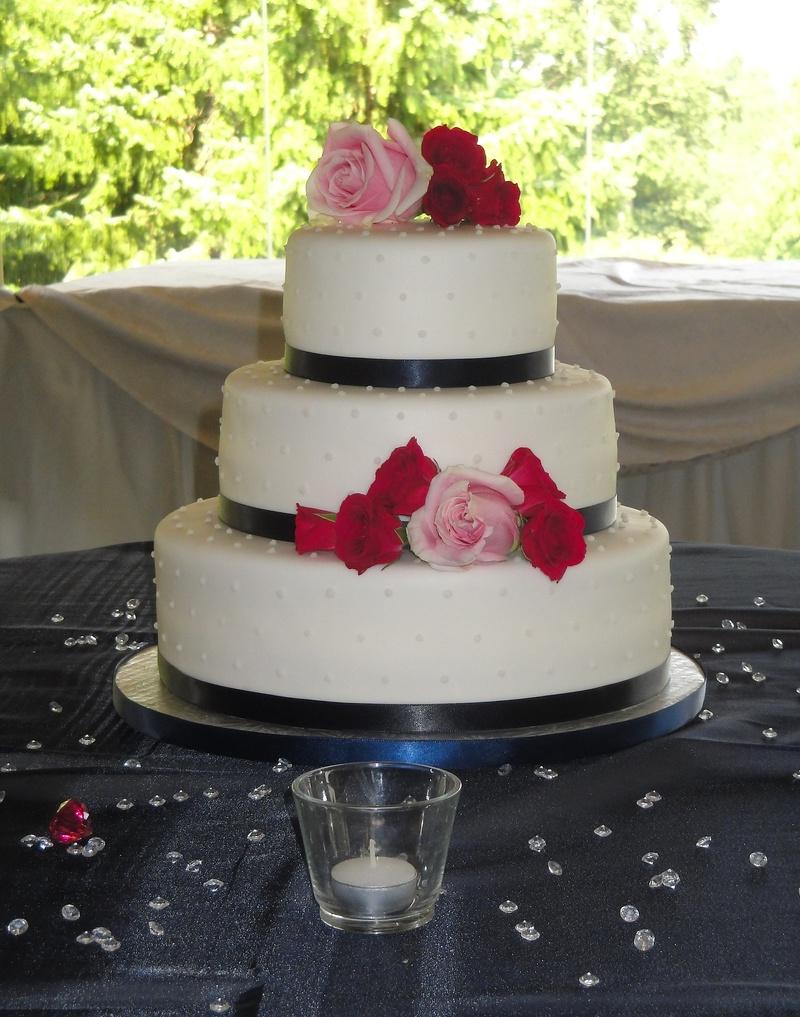 3 Tiered Wedding Cake with