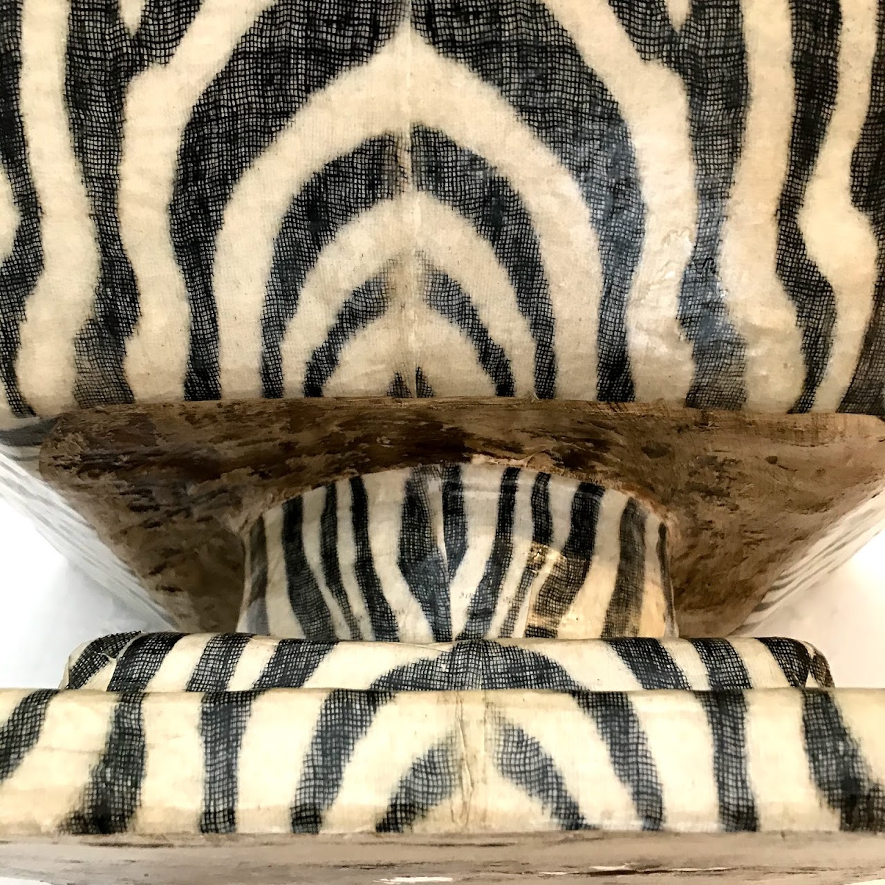 Papier-Mâché Zebra Pedestal Bowl