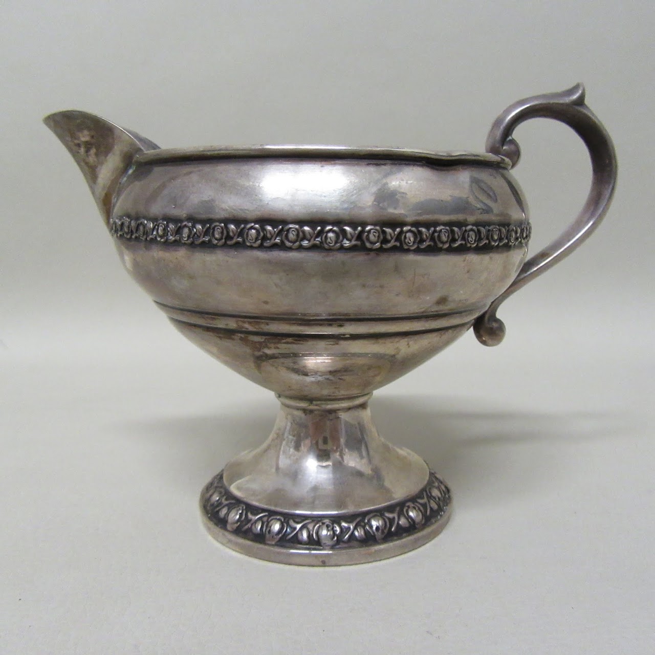 Sterling Silver & Creamer & Sugar Bowl