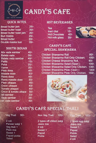 Candy's Cafe menu 2