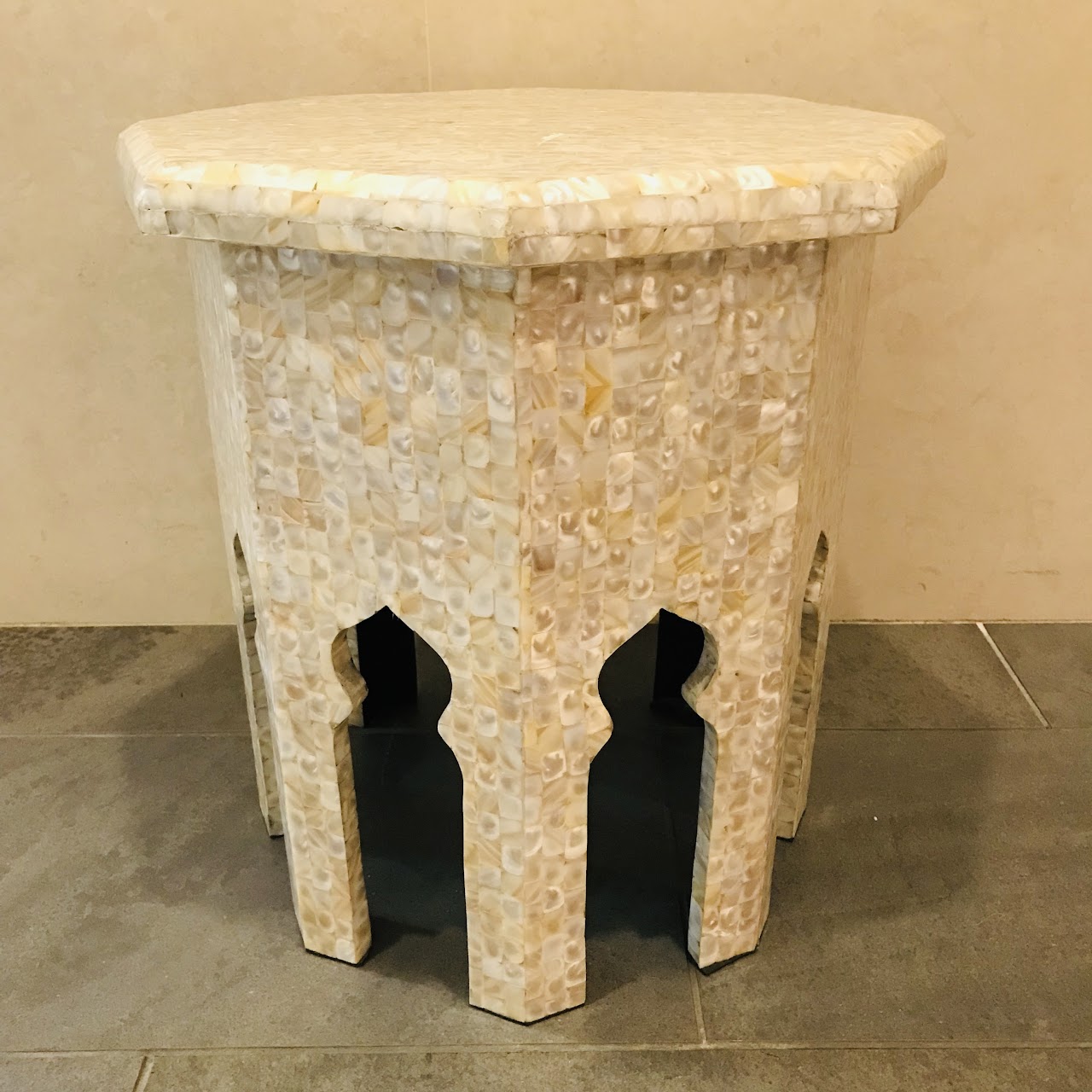 Jamie Young Atlas Mother of Pearl Side Table #1