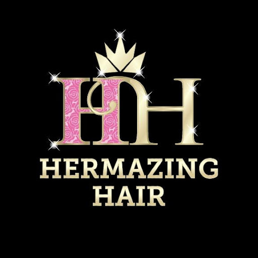 Hermazing hair salon logo