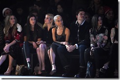 NEW YORK, NY - DECEMBER 08:  Drew Barrymore, Grace Nickels, Emma Roberts, and Zoe Kravitz attend the Coach 75th Anniversary: Women's Pre-Fall and Men's Fall Show - Front Row on December 8, 2016 in New York City.  (Photo by Nicholas Hunt/Getty Images for Coach)