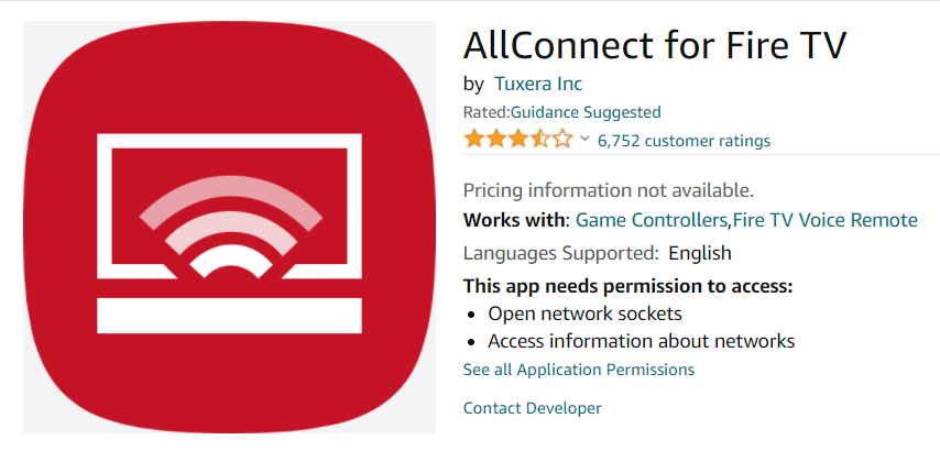 all connect for fire tv amazon appstore.  Amazon Fire Stick dublujący aplikacje na iPhone'a