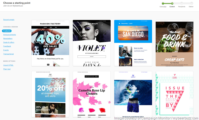 Mybeerbuzz .com Highlights Campaign Monitor e-Mail Marketing
