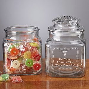  Personalized Treat Jars - Doctor's Office