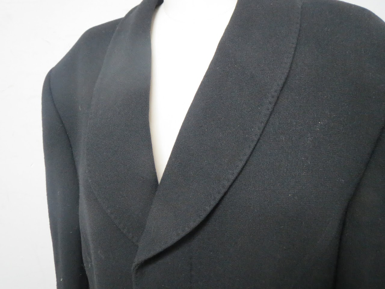 Vintage Thierry Mugler Black Wool Coat