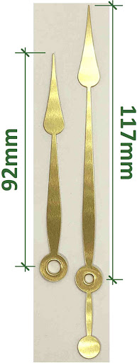 117mm gold hands