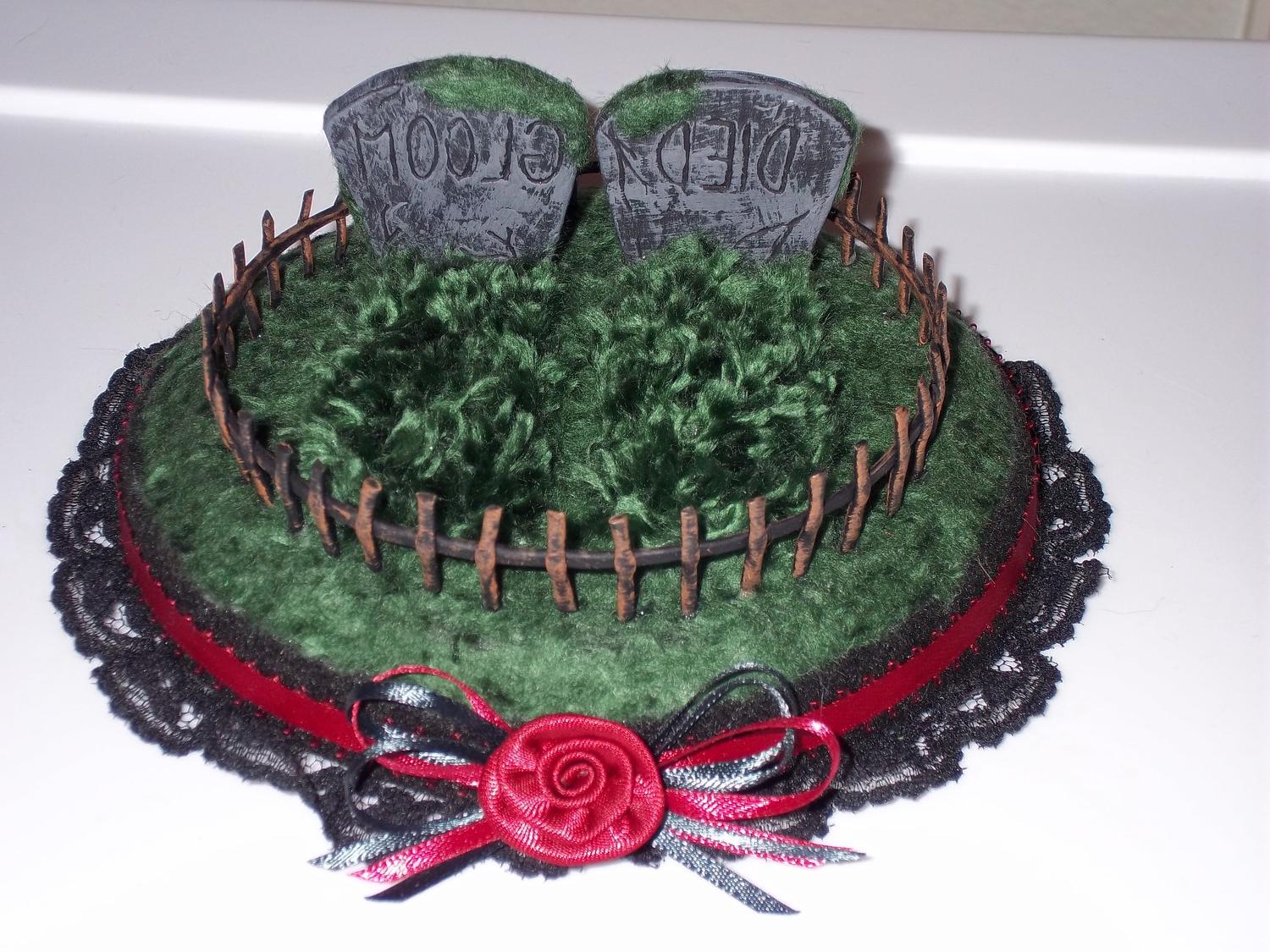 Gothic Headstone Wedding Cake