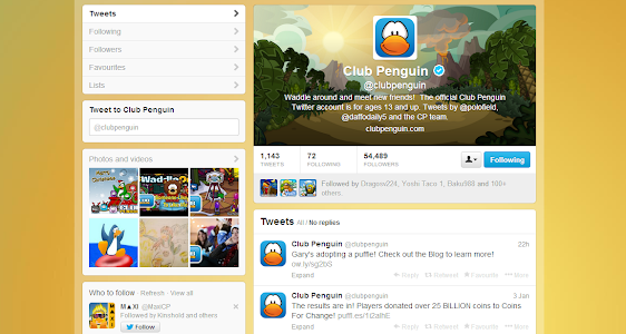 Club Penguin: Prehistoric Party 2014 on Social Media: Twitter