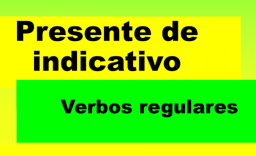 L.i: La conjugación de los verbos regulares en presente para el tema "Mi rutina diária".