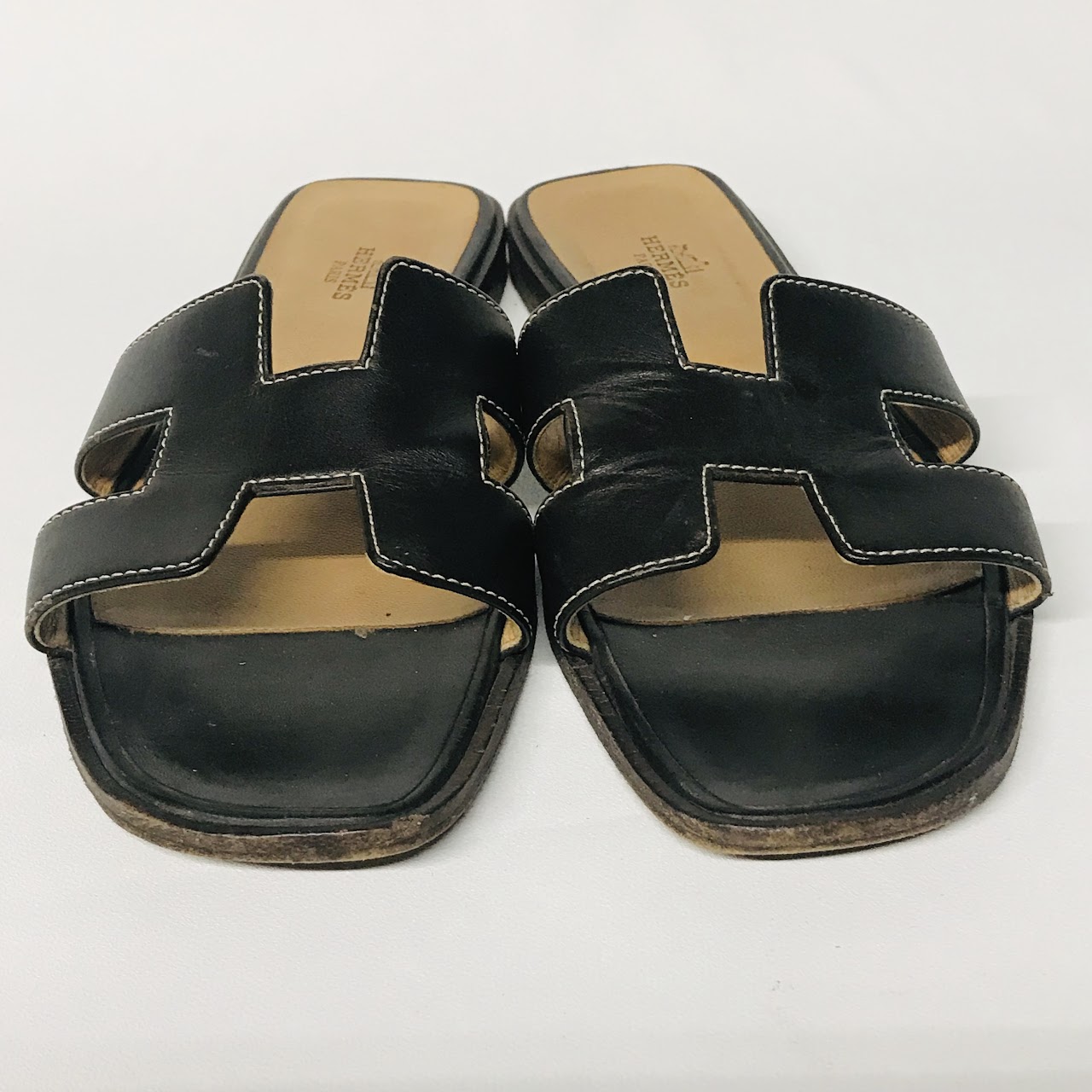 Hermès Brown Oran Slide Sandals