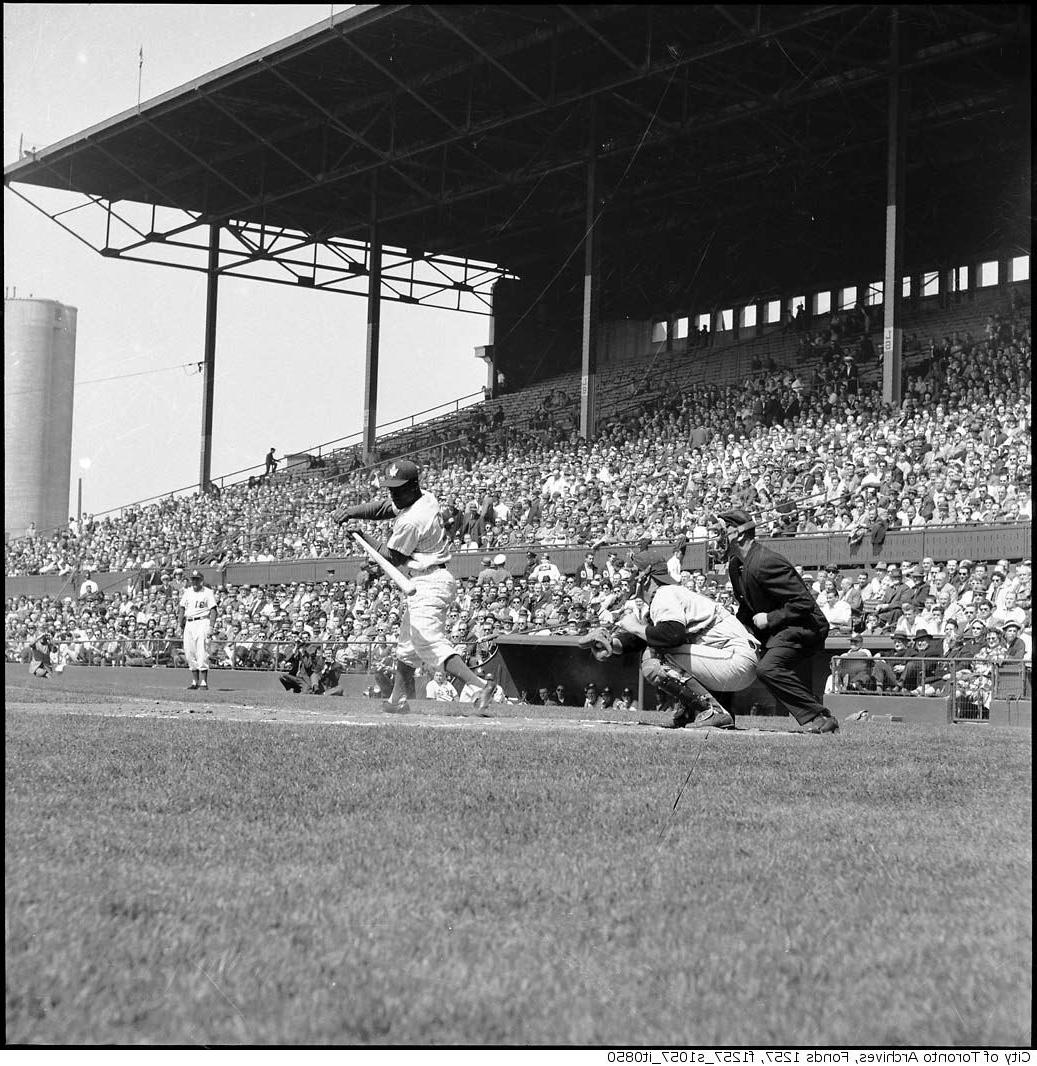 Baseball action at Maple Leaf