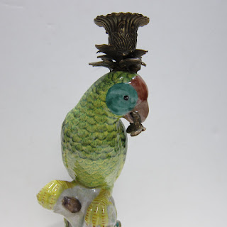 Ceramic Parrot Candle Holders