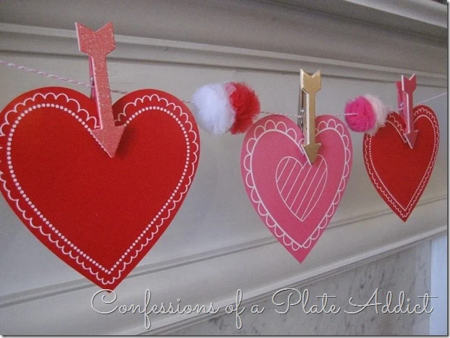 CONFESSIONS OF A PLATE ADDICT $6 Valentine Garland