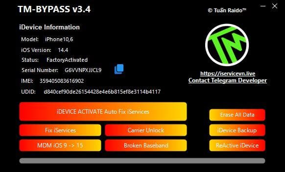 تحميل برنامج TM Bypass Tool V3.4