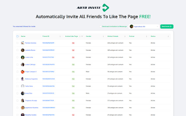 Auto Invite chrome extension