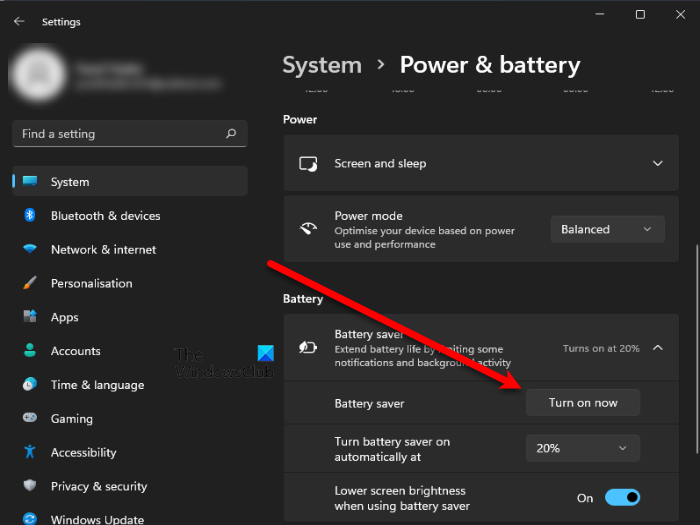 Comment activer ou désactiver l'économiseur de batterie dans Windows 11