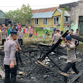 SAR Brimob Bone “Geruduk” Lokasi Kebakaran Di Bajoe, Ternyata Ini Tujuannya