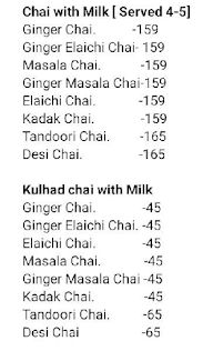 Mr Chai - Tea O'Clock menu 2