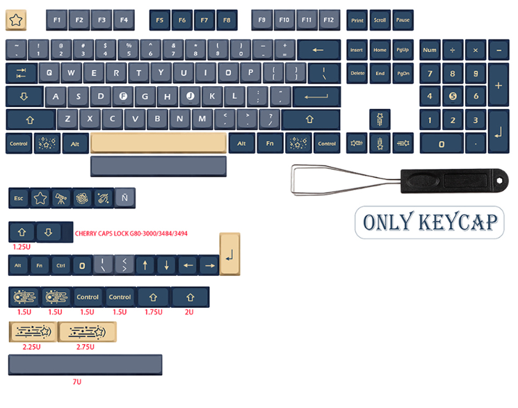 Title 3, Stargazing XDA keycaps voor mechanisch toetsenb...