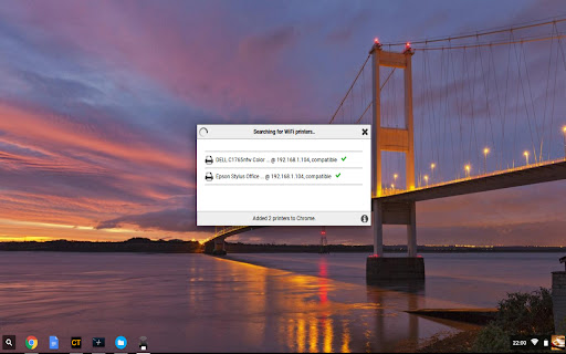 WiFi printer driver for Chromebooks