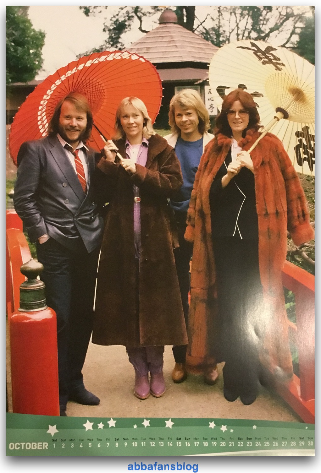ABBA Fans Blog Abba Calendar October 2016