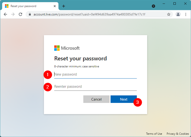 Come reimpostare una password Microsoft