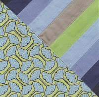 Scrappy Half Square Triangle block and quilt design