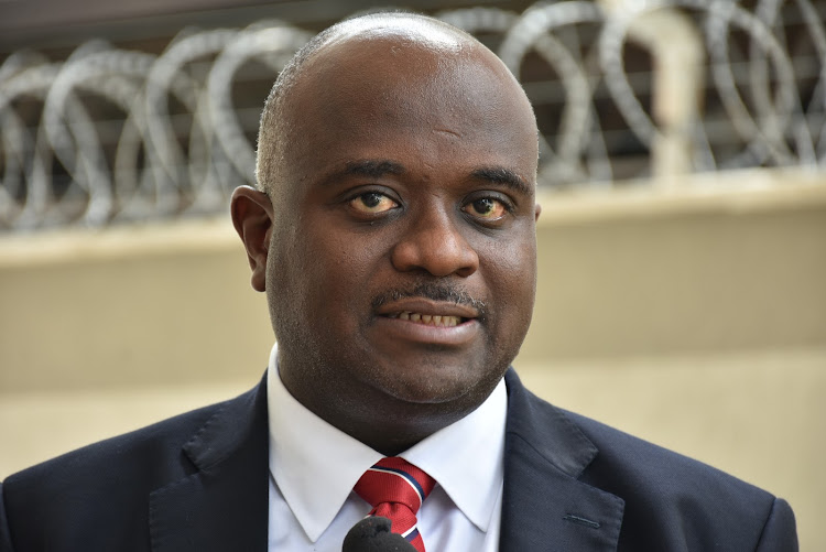 Arcon Holdings CEO Edward Kirathe during the inspection of the new Qwetu homes located at Madaraka on January 31.