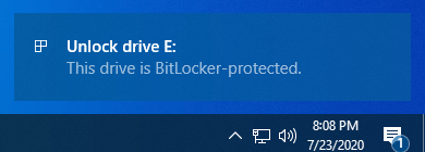 Esta unidad está protegida con BitLocker