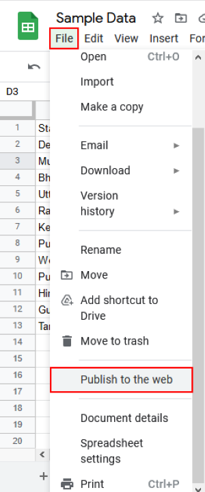 เชื่อมโยง Google ชีตกับ excel 2