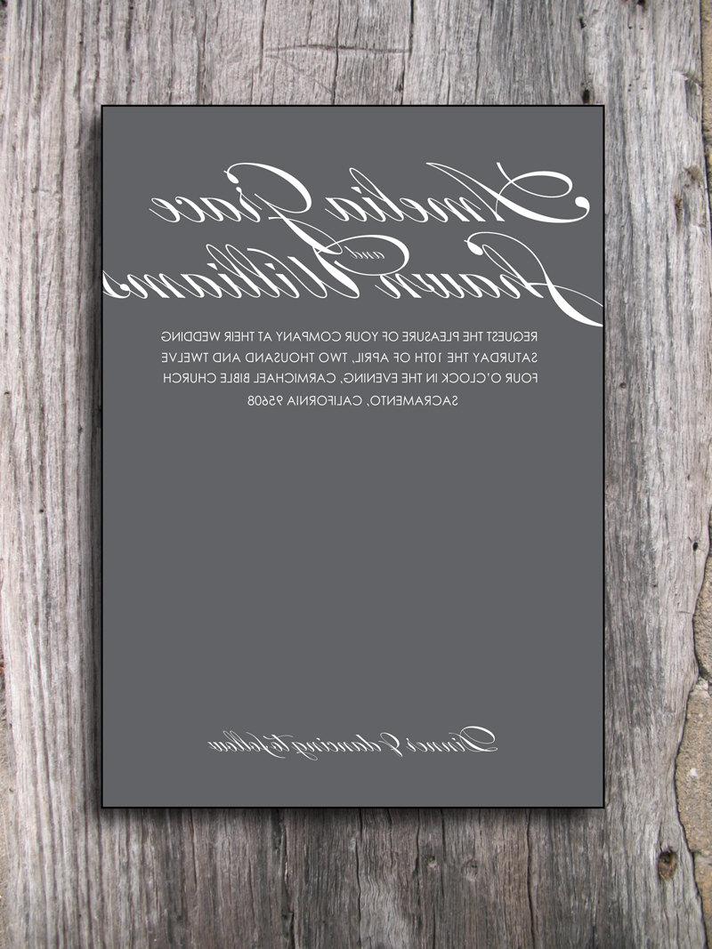 Wedding Invitation - Elegance