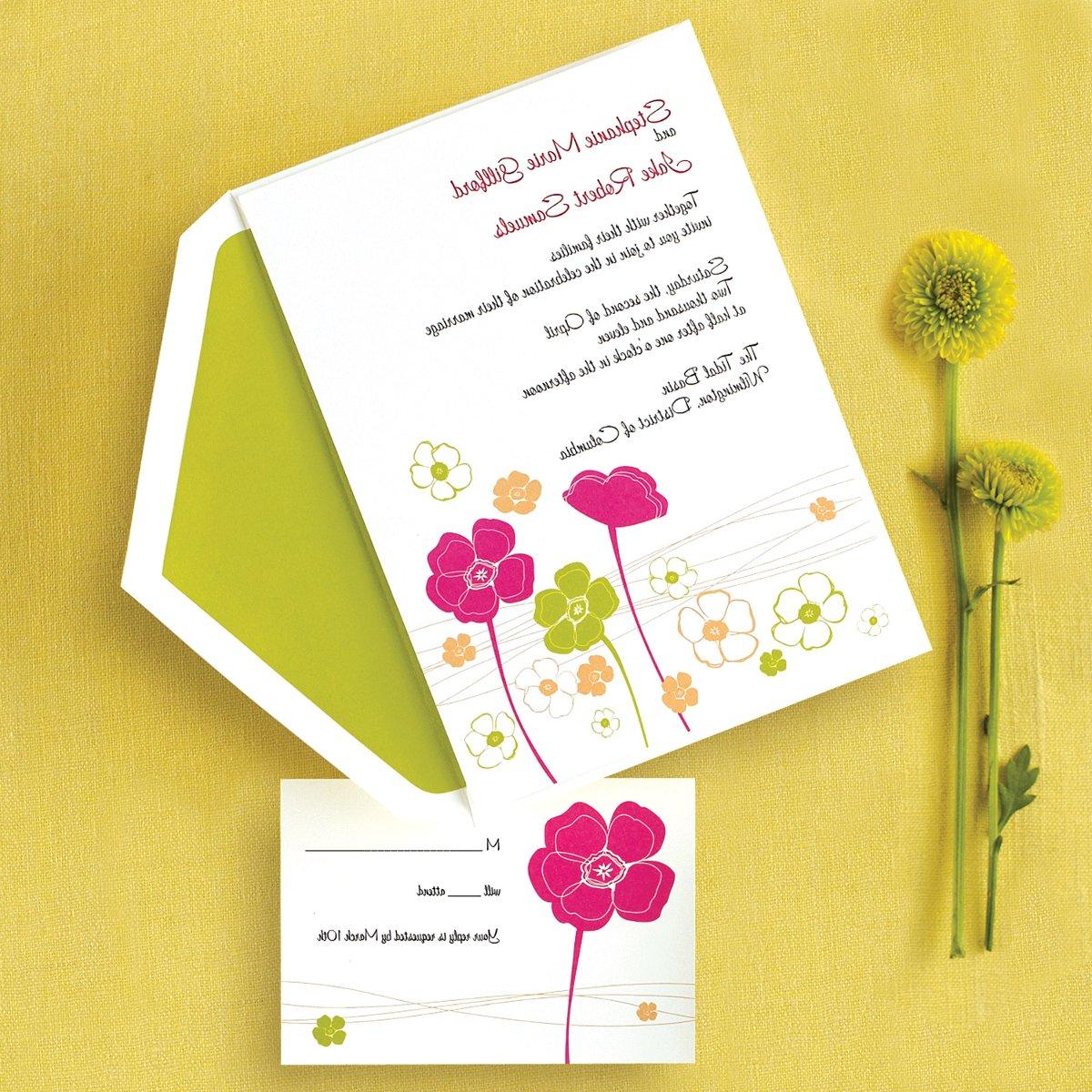 green wedding invitations