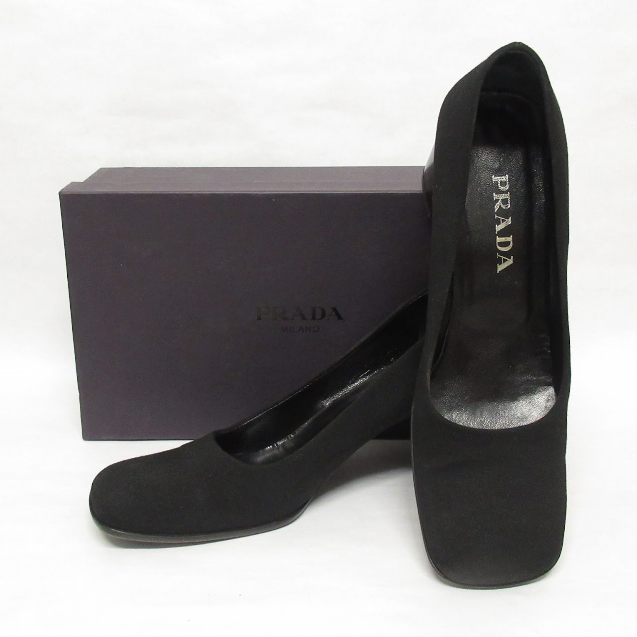 Prada Square Toe Pumps