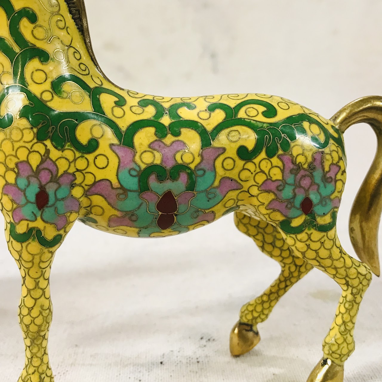 Cloisonne Small Horse Pair #1