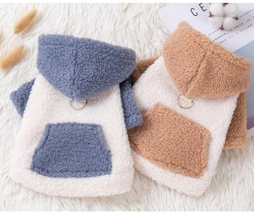 Title 9, Thickened Warm Pet Hooded Cotton-padded Coat. P...