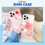 Ốp Lưng Iphone Trong Lượn Sóng Pink Heart 6/6Plus/6S/6Splus/7/7Plus/8/8Plus/X/Xs/11/12/13/Pro/Max/Plus/Promax Shincase