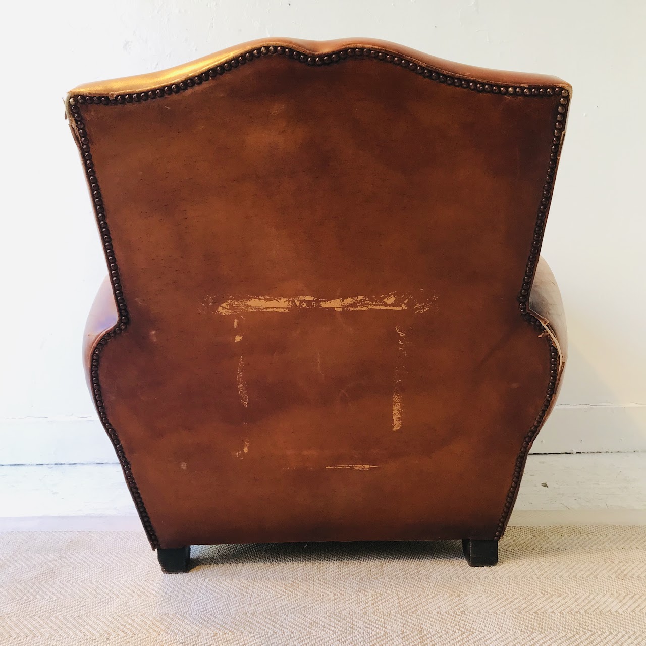 Art Deco Leather Club Chair